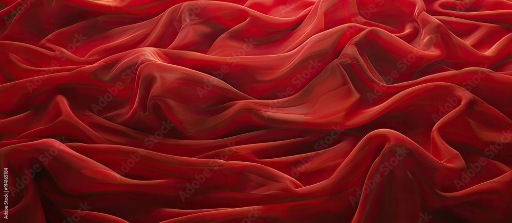 Leinwandbilder vibrant red silk backdrop with space for image insertion. creative banner. copyspace image