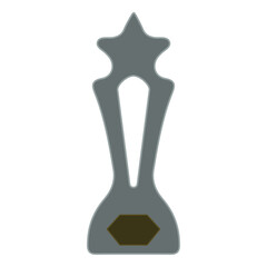 silver trophy, vector, logo, vector illustration, abstract, art, 3d rendering