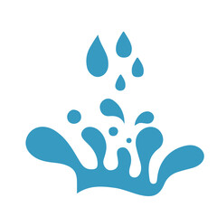 Obraz premium Water Drop, blue wave, water splash, vector, logo, vector illustration, abstract, art, 3d rendering