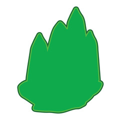 green crystal, vector, logo, vector illustration, abstract, art, 3d rendering