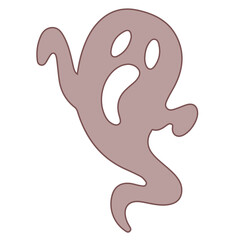 white ghost, vector, logo, vector illustration, abstract, art, 3d rendering