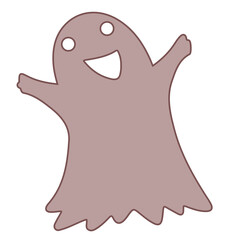 white ghost, vector, logo, vector illustration, abstract, art, 3d rendering