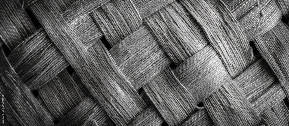 Aufkleber gray woven tablecloth texture background with copy space image