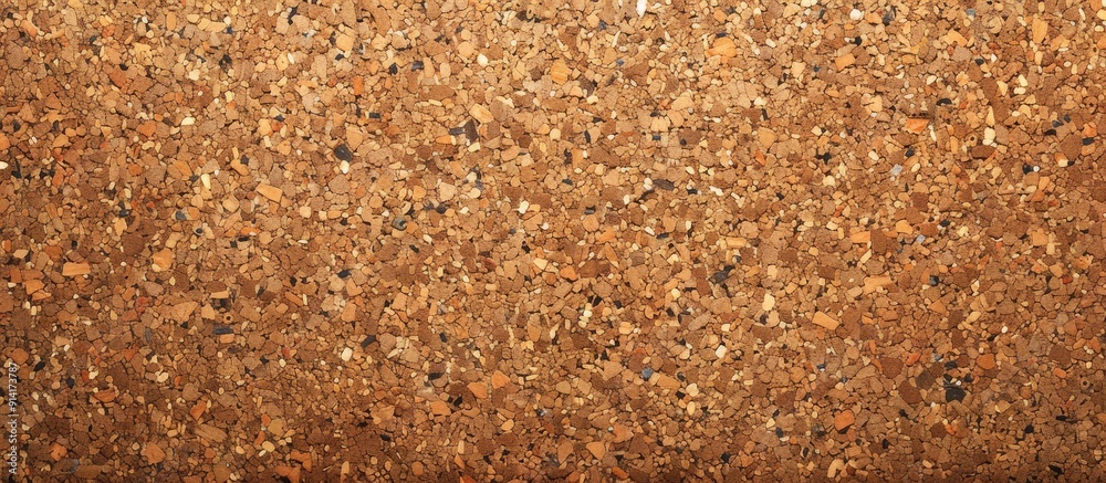 Poster vintage cork board with a brown paint covering an empty bulletin board with ample space for images