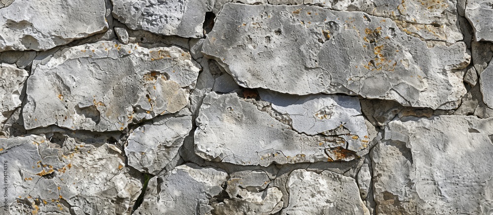 Fototapete old textured gray background like natural stone ideal for a retro pattern on a wall with copy space 