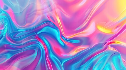 A vibrant abstract background featuring swirling pastel colors of pink, blue, and yellow, perfect for creative projects.
