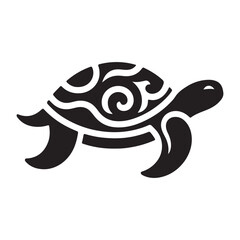 turtle silhouettes vector design,