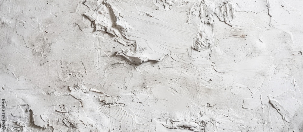 Poster White textured concrete wall creating a sophisticated backdrop with a textured effect ideal for a copy space image