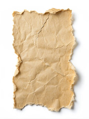 Torn piece of old paper, element for scrapbooking