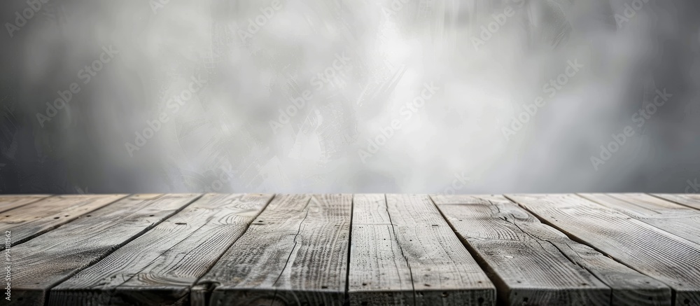 Leinwandbilder a gray plank background with a wooden table texture ideal for adding text or images with copy space 