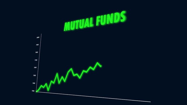 Mutual Funds Green Line Graph Going Up