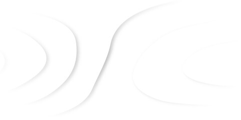 White paper cut background. Abstract realistic papercut decoration textured with wavy layers.