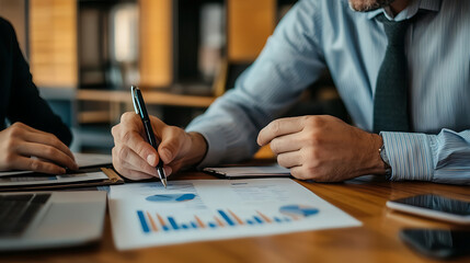 A financial advisor meeting with clients to discuss personalized investment strategies and fintech solutions 