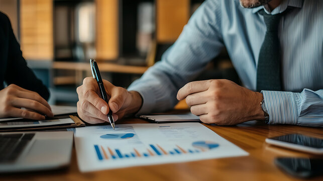 A financial advisor meeting with clients to discuss personalized investment strategies and fintech solutions 