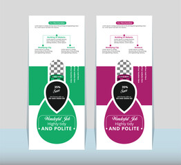  Modern corporate and unique business flyer or roll up banner template backgrounds for corporate business 