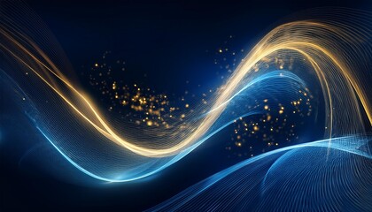 Obraz premium 透き通る風のエフェクトと青いプラズマの背景、とてもシンプルに仕上げる Generated by AI