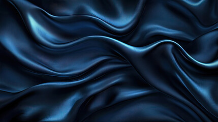 Fototapeta premium Black, Dark Gray, and Blue Abstract Elegant Background, Curtain Fabric Material, Sophisticated Textile Design, Rich Color Gradient, High-Quality Fabric Texture, Modern Curtain Backdrop