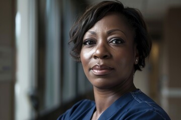 Fototapeta premium Portrait of a middle aged registered nurse