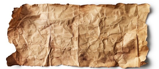 Vintage paper texture with stains and aging set on a white background ideal for designs with copy space image
