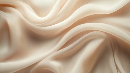 Fototapeta premium Smooth, flowing cloth background with a delicate, elegant texture in light, soft colors.