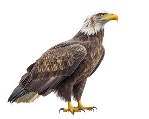 Obraz premium An eagle isolated on white transparent background