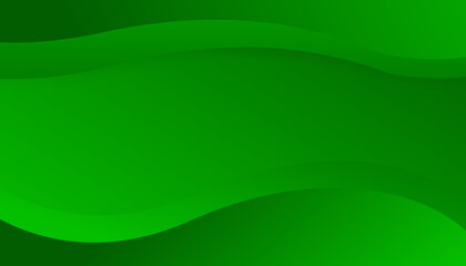 Abstract green wave background. Vector illustration