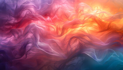 Obraz premium Orange teal green pink abstract grainy gradient background design noise texture effect summer poster design