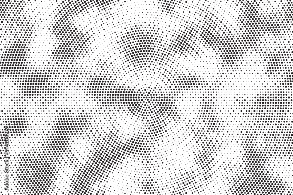 Poster Halftone dotted background. Halftone effect vector pattern. Circle dots isolated on the white background.