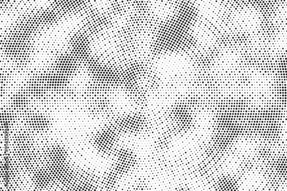 Poster Halftone dotted background. Halftone effect vector pattern. Circle dots isolated on the white background.
