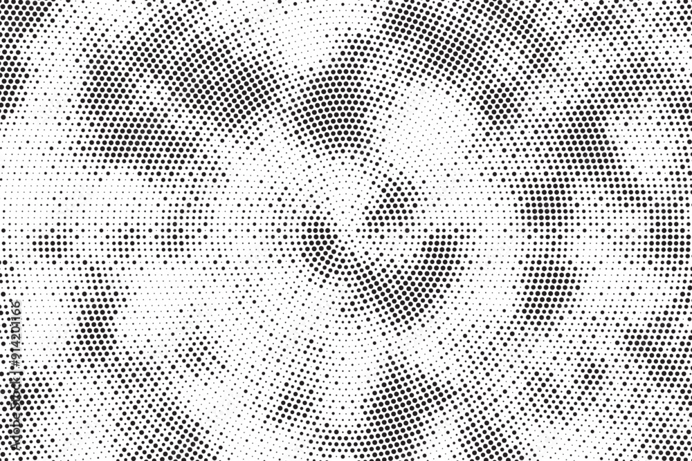Aufkleber Halftone dotted background. Halftone effect vector pattern. Circle dots isolated on the white background.