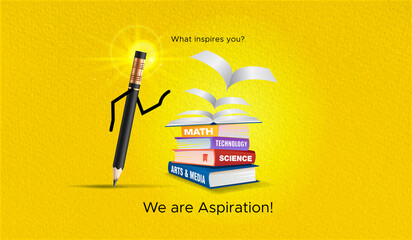 Happy teachers day. Education and inspiration concept.