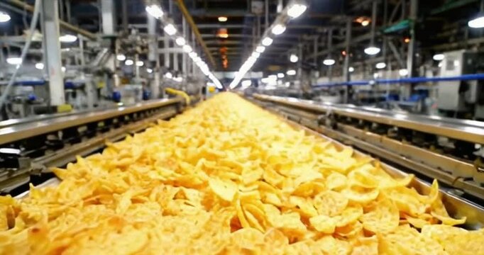 Exploring the High-Efficiency Process of Snack Production in a Modern Factory
