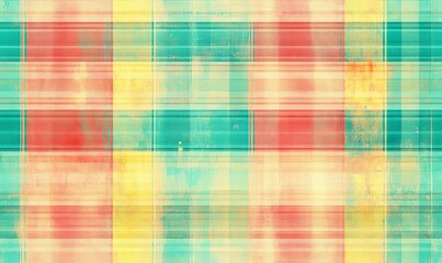 Fototapeta premium Abstract Geometric Pattern with Plaid Texture.