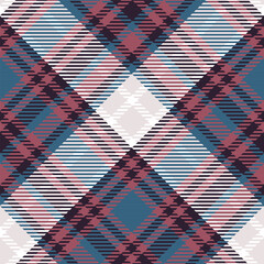 Tartan Plaid Vector Seamless Pattern. Classic Scottish Tartan Design. Traditional Scottish Woven Fabric. Lumberjack Shirt Flannel Textile. Pattern Tile Swatch Included.