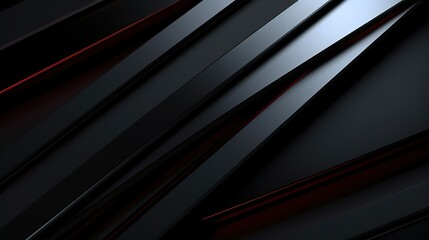 Obraz premium Abstract dark background with diagonal lines and a red accent.
