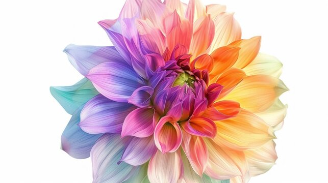 Watercolor Zinnia Clipart In Bold And Vibrant Colors.