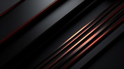 Obraz premium Abstract dark background with red lines.