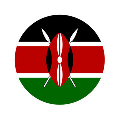 Round Kenya flag icon © ValGraphic