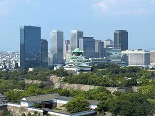 大阪城と大阪ビジネスパーク