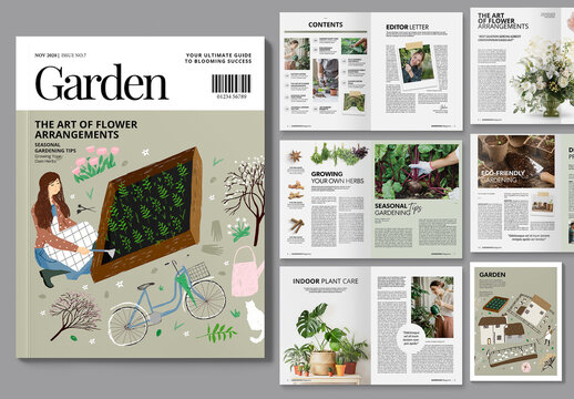 Gardening Magazine Template