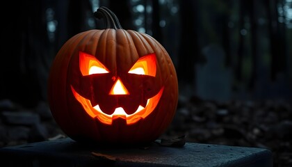 jack o lantern in the night
