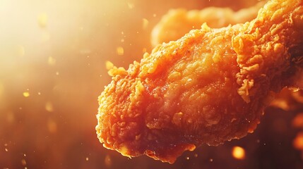 Crispy Fried Chicken Leg, Close Up