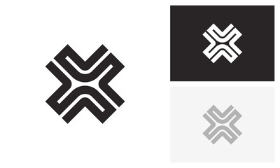 X logo, letter x, initial x logo design
