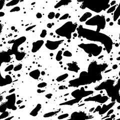 Abstract Black and White Background: Grunge Texture Design