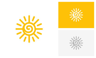 Sun logo design
