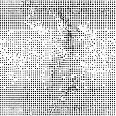 Black and White Halftone Texture: Abstract Monochrome Background with Chaotic Pattern for Business Cards, Labels, Posters, Packaging, and More