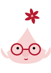 Mrs Claus head flat vector.
Cute Mrs Claus face flat svg.
Isolated Christmas santa claus wife head illustration. 