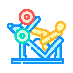 tricep extensions fitness exerciss arm color icon vector. tricep extensions fitness exerciss arm sign. isolated symbol illustration