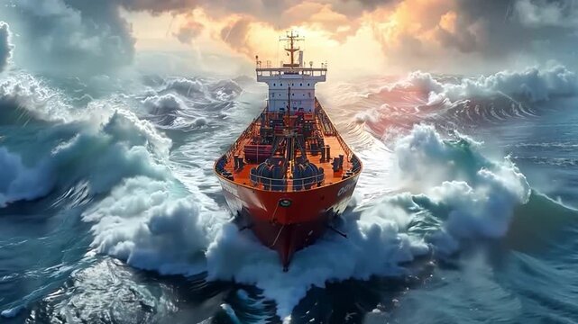 In order to successfully navigate through the severe tides, the crew of a cargo ship depends on their strong relationships and unwavering spirits.