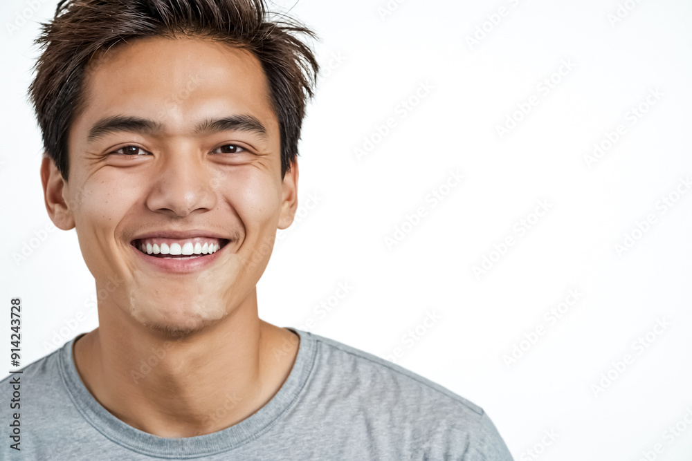 Sticker Portrait of a smiling young man